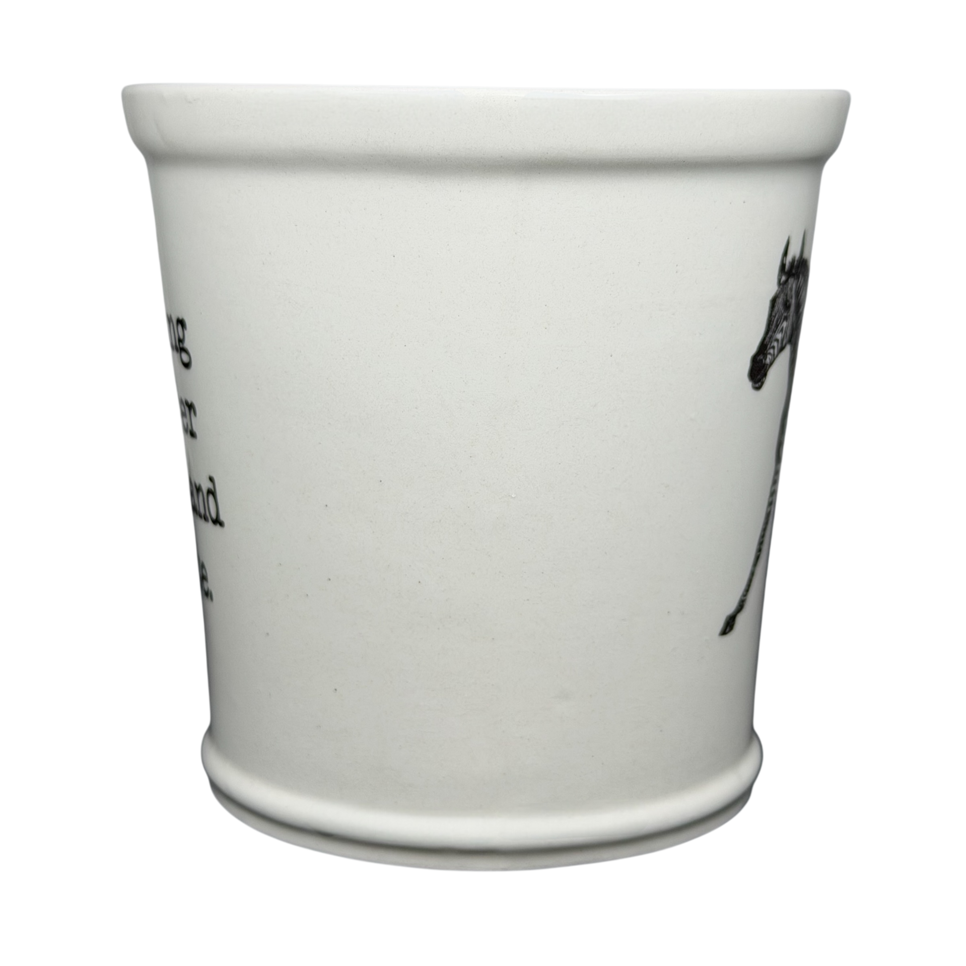 White Zebra Mug from World Market, collectible item featuring a decorative zebra design