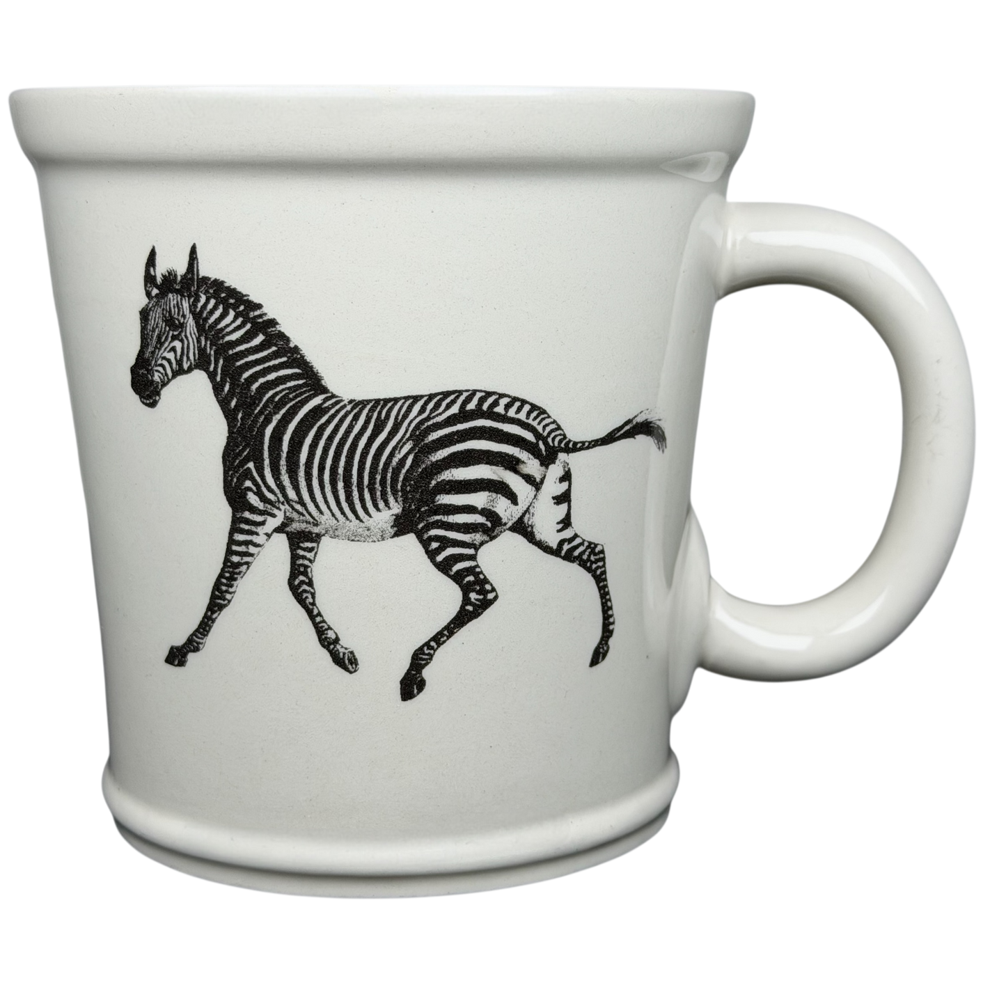 Zebra mug World Market collectible featuring a hand-drawn zebra design on a ceramic cup
