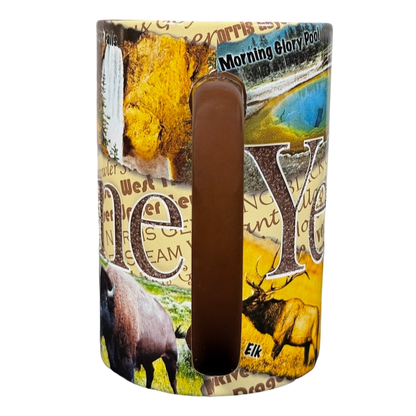 Americaware Yellowstone National Park Collectible Mug 2008 featuring scenic designs and wildlife imagery