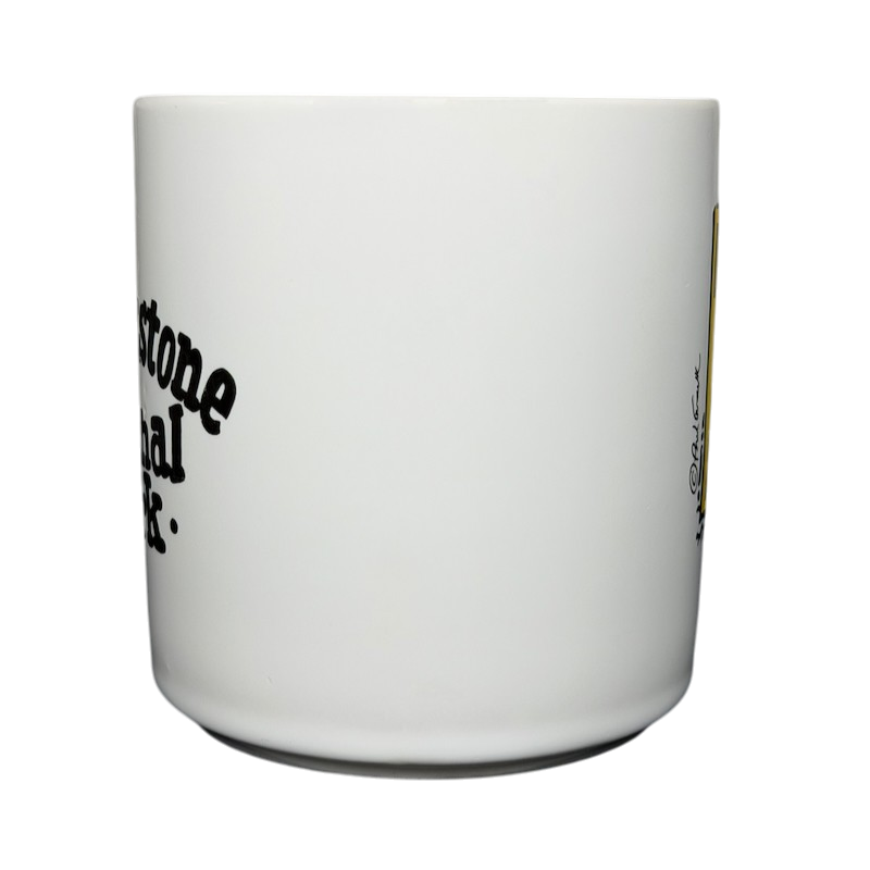 Yellowstone National Park Do Not Feed The Bears Mug with playful graphics and a white finish