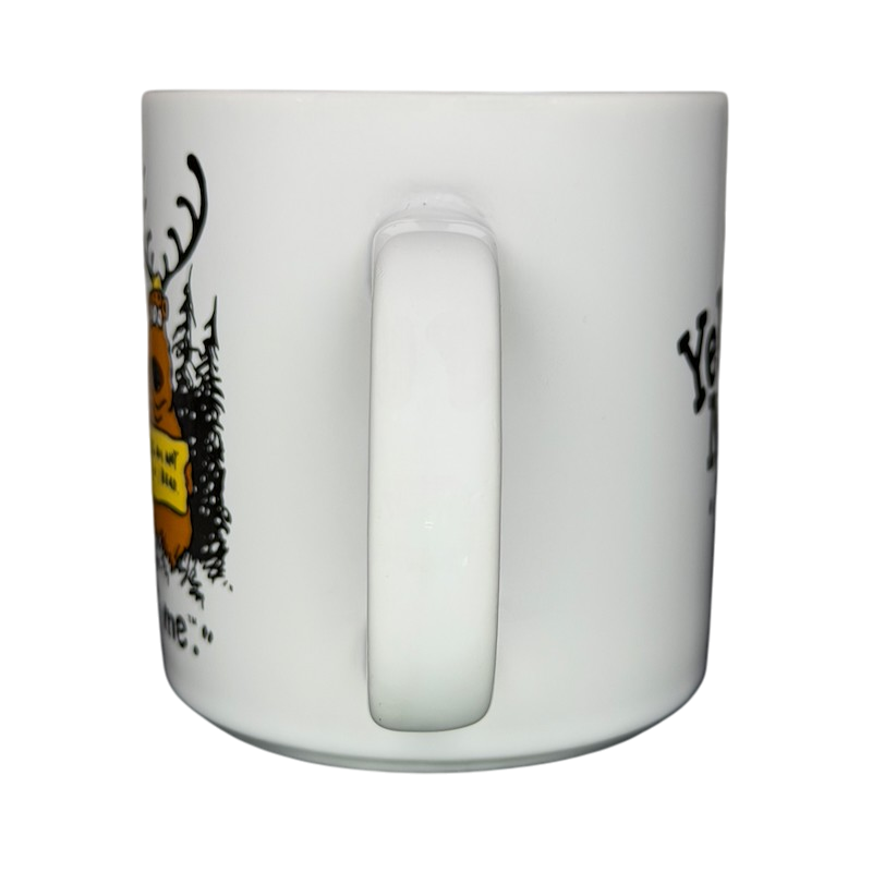 Yellowstone National Park Do Not Feed The Bears Mug featuring a bear warning design