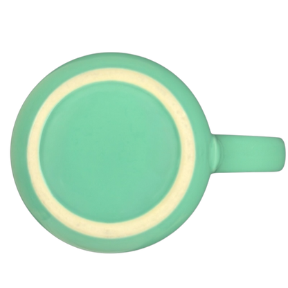 MICO Yellowstone National Park Moose Mug in Mint Green with Unique Bottom Pattern