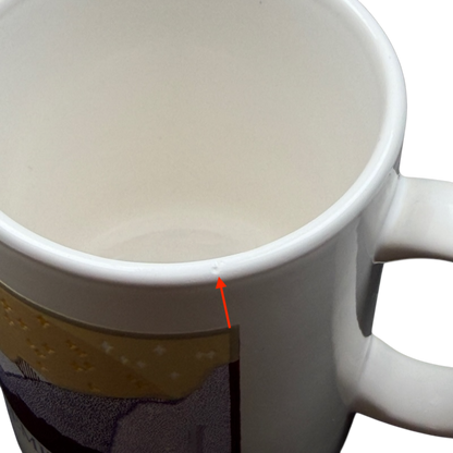 Yosemite Valley Mug featuring a scenic design, showing the inside rim detail for quality inspection