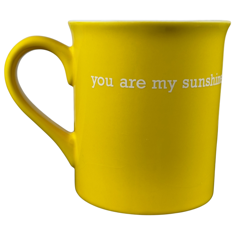 You Are My Sunshine collectible yellow mug with a simple design for daily use or gift giving