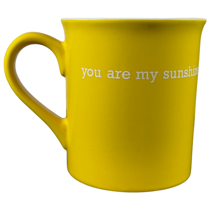 You Are My Sunshine collectible yellow mug with a simple design for daily use or gift giving