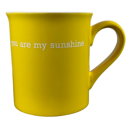 You Are My Sunshine collectible yellow mug with a smooth finish and comfortable handle