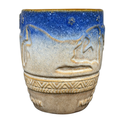 Zion National Park mug featuring a scenic design with textured mountain details