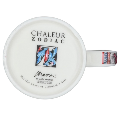 Chaleur Zodiac Cancer Mara Bosnak Mug with a Unique Artistic Design and Sign Details