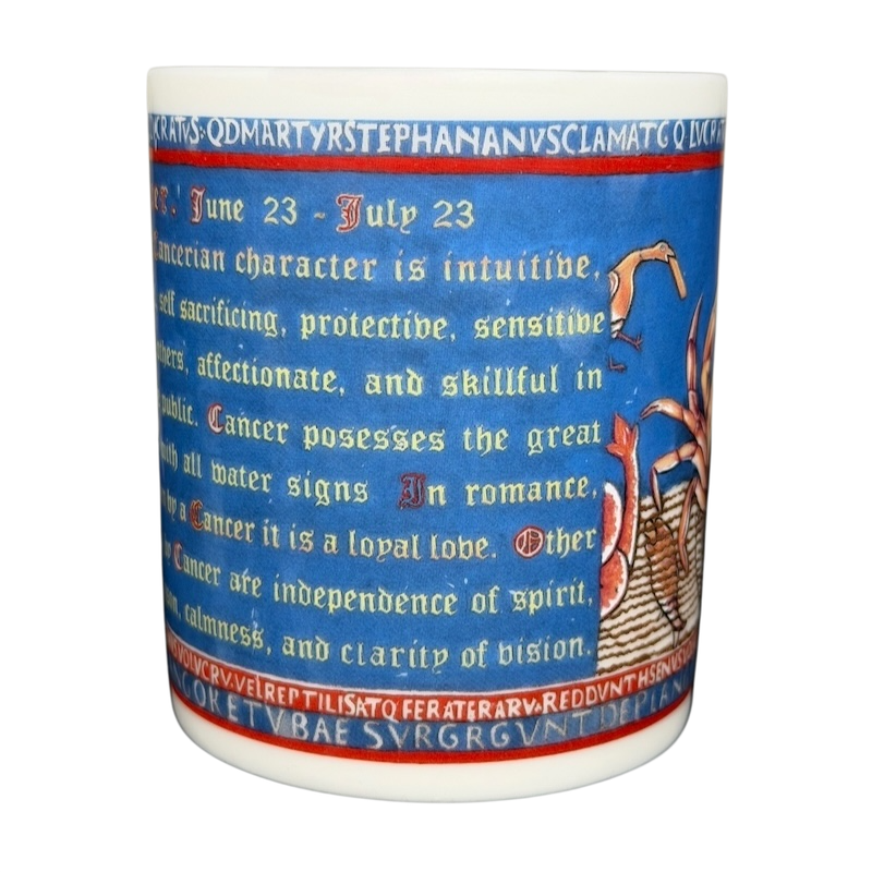 Zodiac Cancer Mara Bosnak Mug Chaleur featuring intuitive and protective Cancer traits