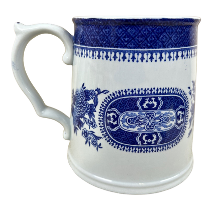 Fitzhugh Blue Floral Y2988-B Tankard Mug Spode