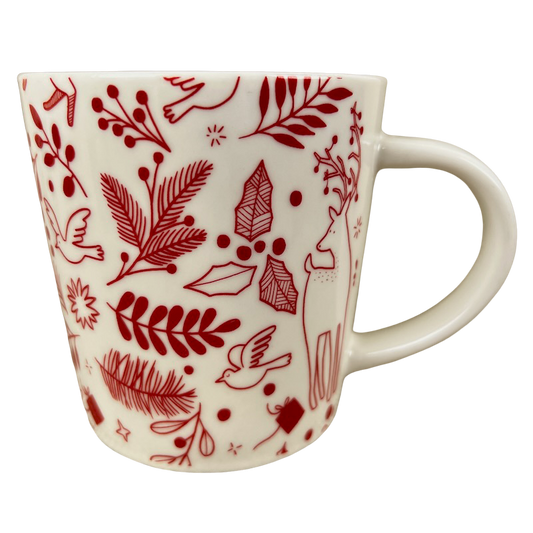 Holiday Birds Deer Fox Rabbit 14oz Mug Starbucks