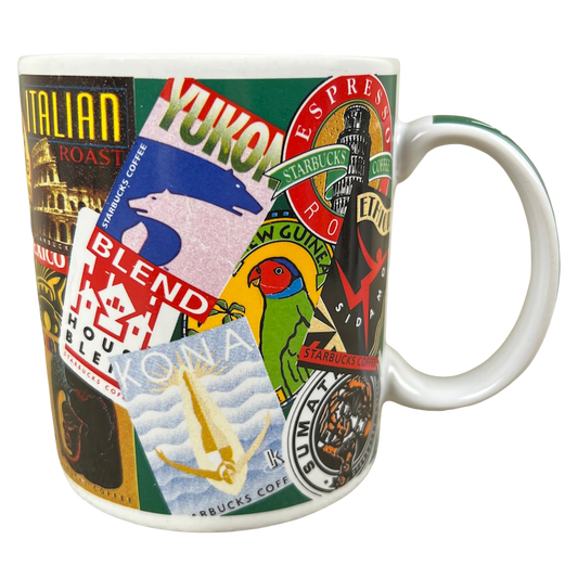 International Coffee Blends Stamps Mug Starbucks