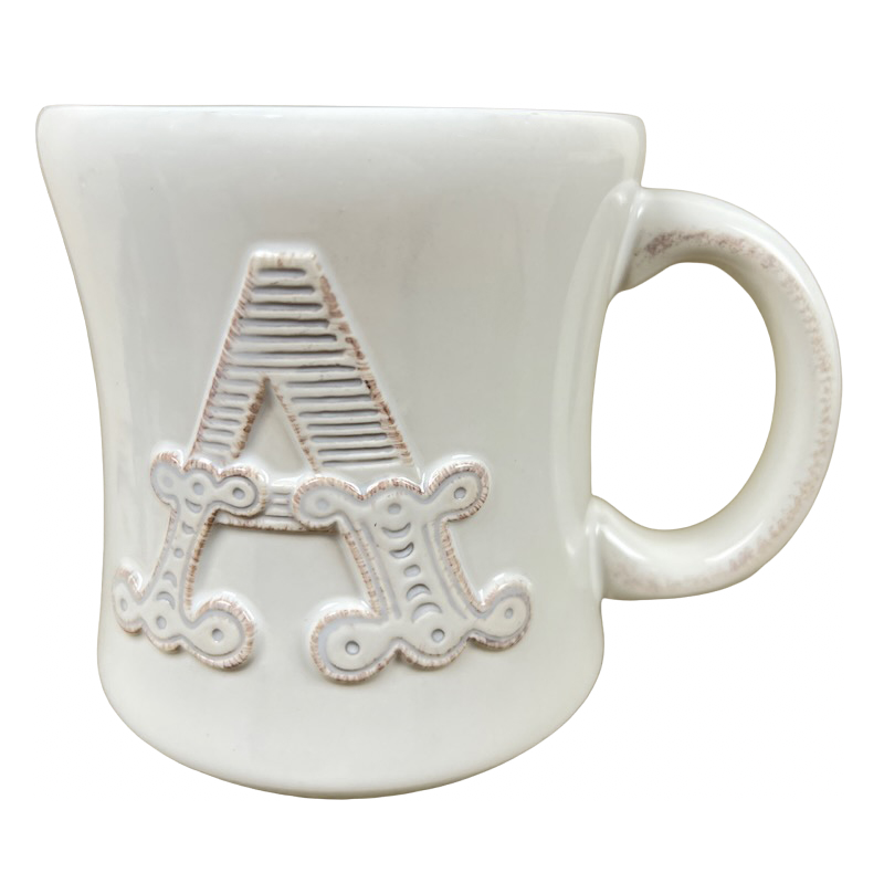 Stephen Carter Letter "A" Embossed Monogram Initial Mug Hallmark