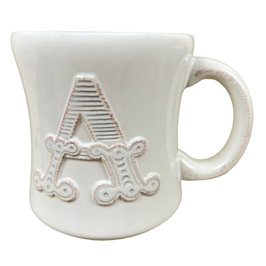 Stephen Carter Letter "A" Embossed Monogram Initial Mug Hallmark