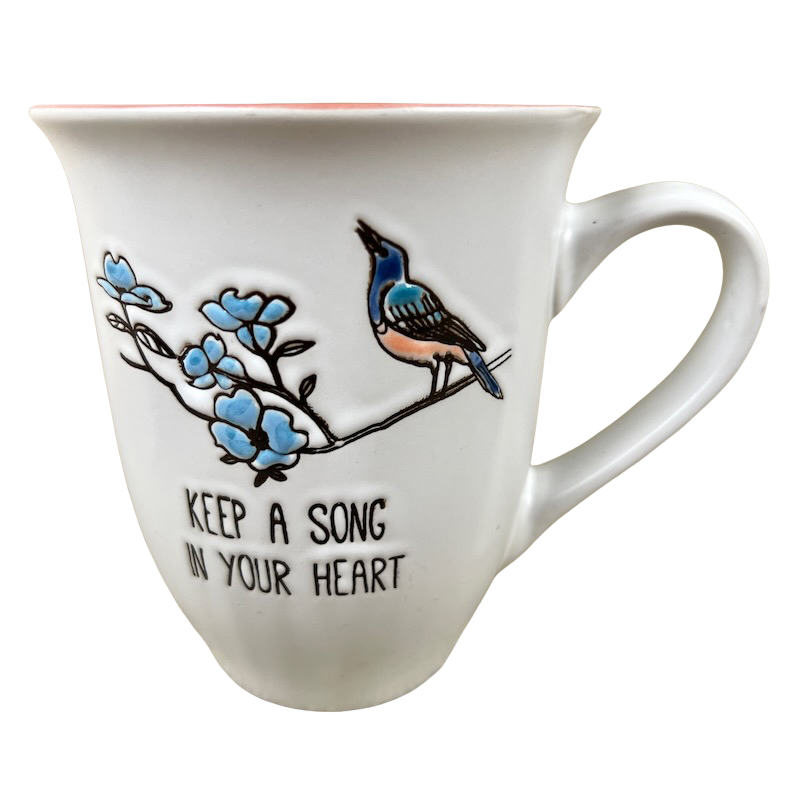 Keep A Song In Your Heart Bird And Flowers Mug Spectrum Designz