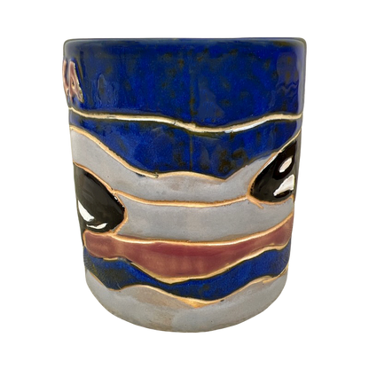 Alaska Orca Killer Whale Embossed Pottery Style Mug