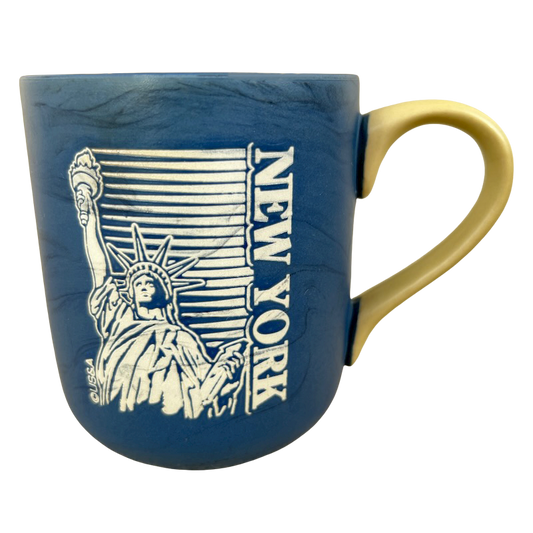 New York Statue Of Liberty Marbled Etched Mug