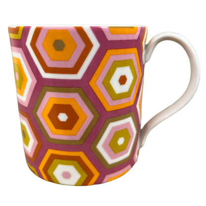 Hexagonal Geometric Pattern Mug Jonathan Adler