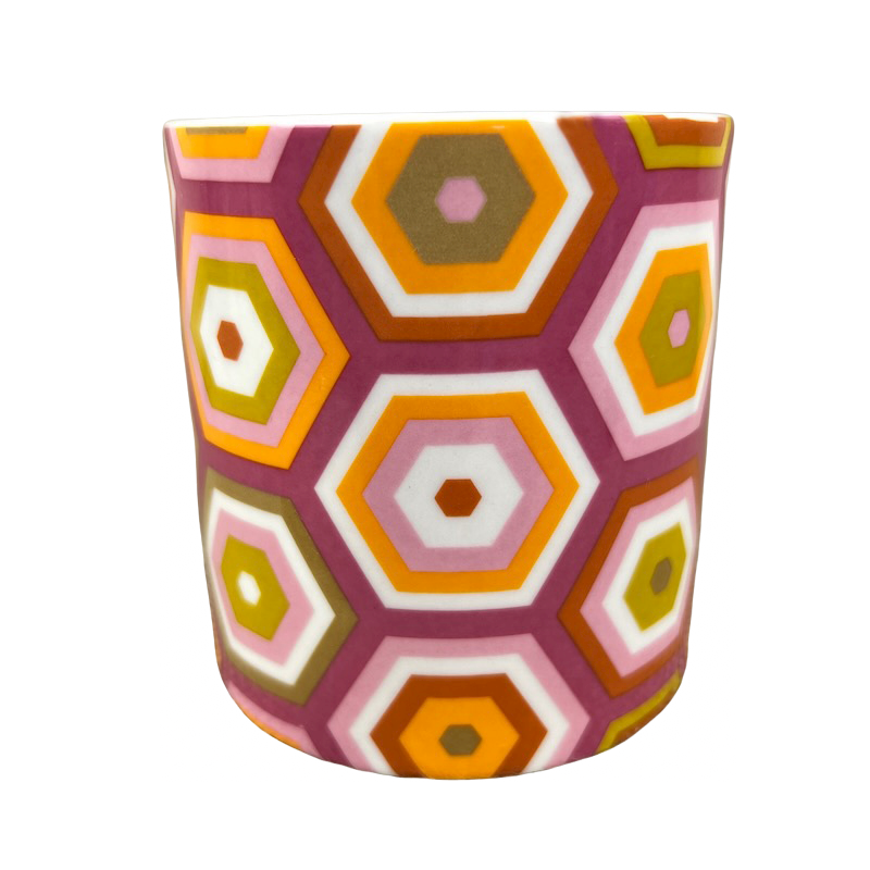 Hexagonal Geometric Pattern Mug Jonathan Adler