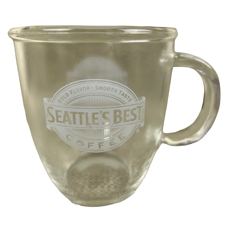 Seattle's Best Coffee Frosted Glass Mug