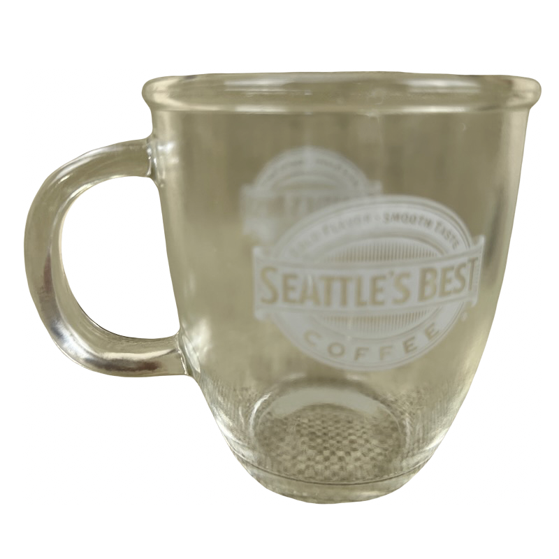 Seattle's Best Coffee Frosted Glass Mug