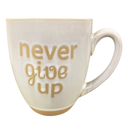 Never Give Up Etched Mug Spectrum Designz