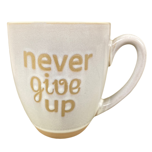 Never Give Up Etched Mug Spectrum Designz