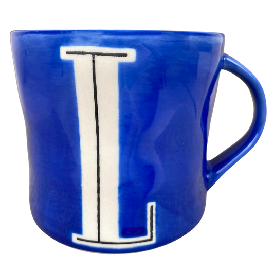 Colorway Hand Painted Letter "L" Monogram Initial Mug Anthropologie