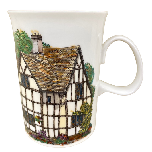 Hamlets White Tudor House Sue Scullard Mug Dunoon