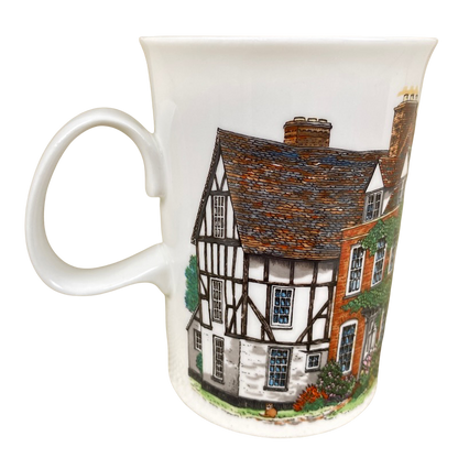 Hamlets White Tudor House Sue Scullard Mug Dunoon