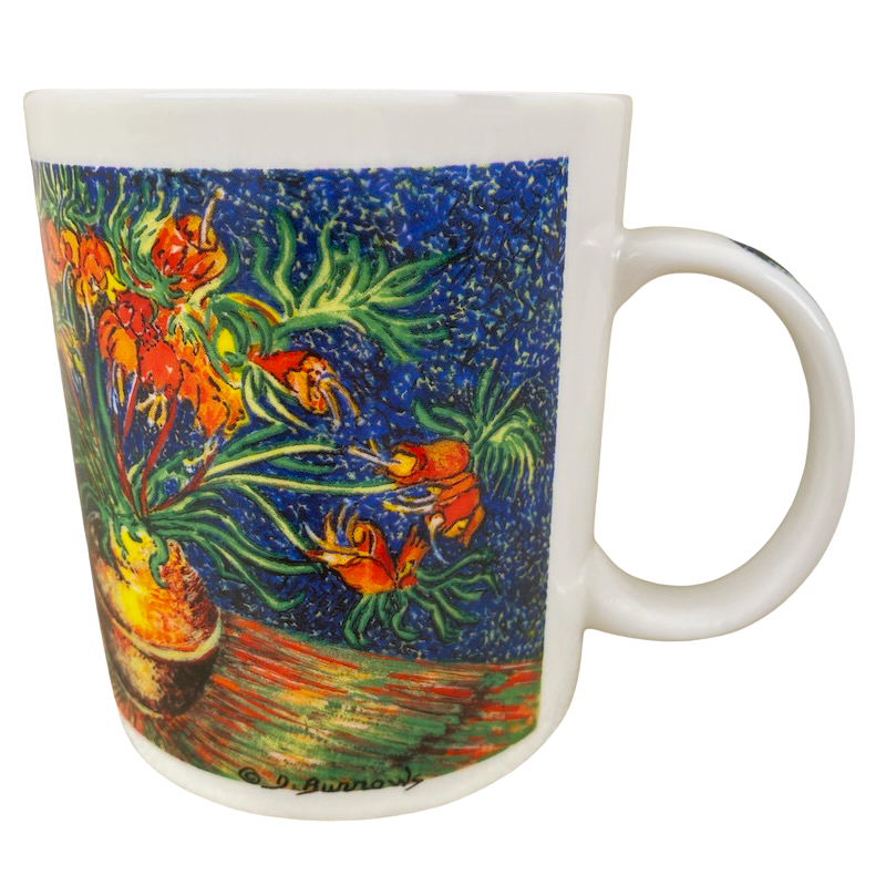 Floral Vincent Van Gogh Master Impressionists D Burrows Mug Chaleur