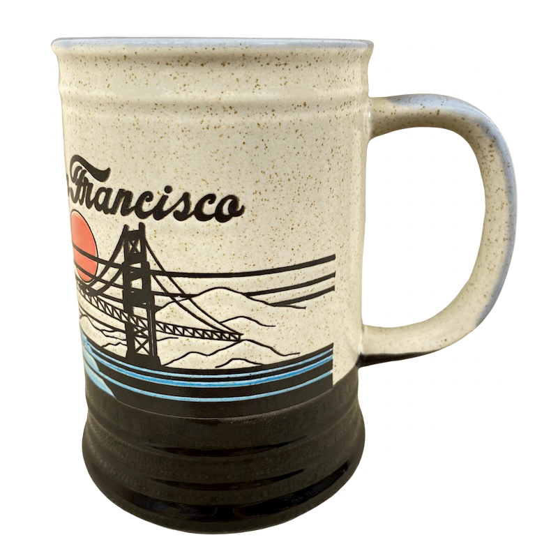 San Francisco Etched Tall Vintage Mug