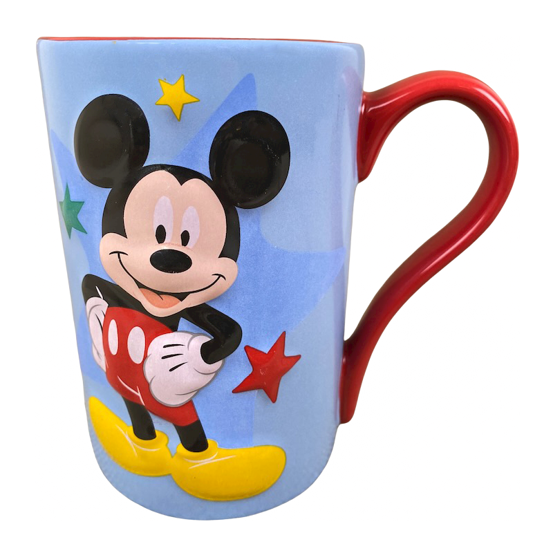 Mickey Mouse With Stars Embossed Mug Disney Store
