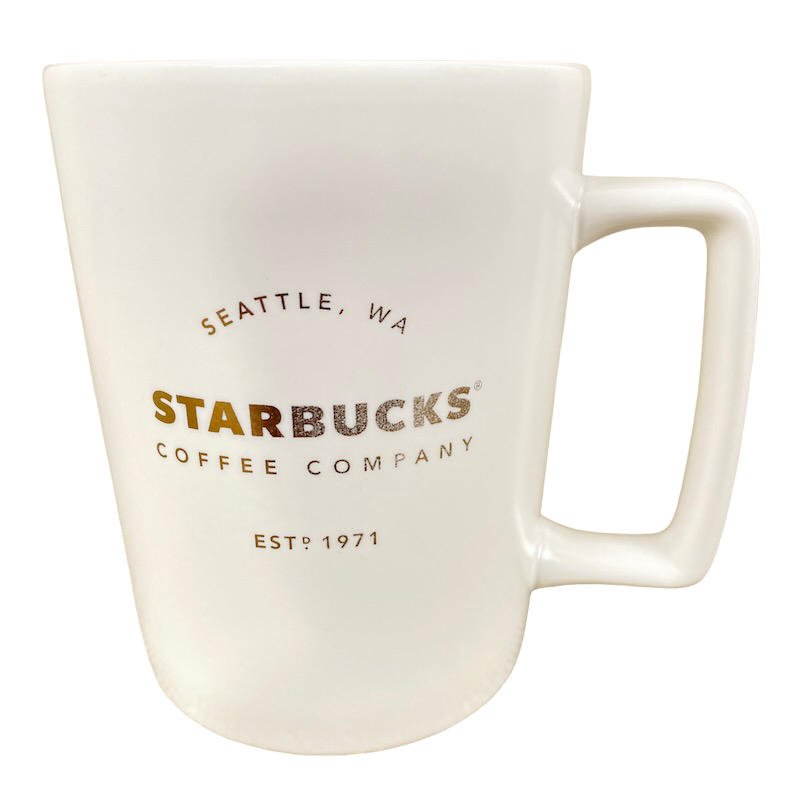 Seattle WA ESTD 1971 Square Handle 16oz Mug 2016 Starbucks