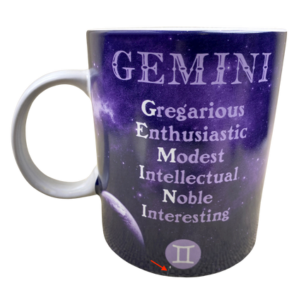 Gemini Zodiac Acronym Oversized Mug Fisher