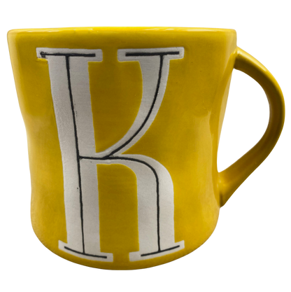 Colorway Hand Painted Letter "K" Monogram Initial Mug Anthropologie