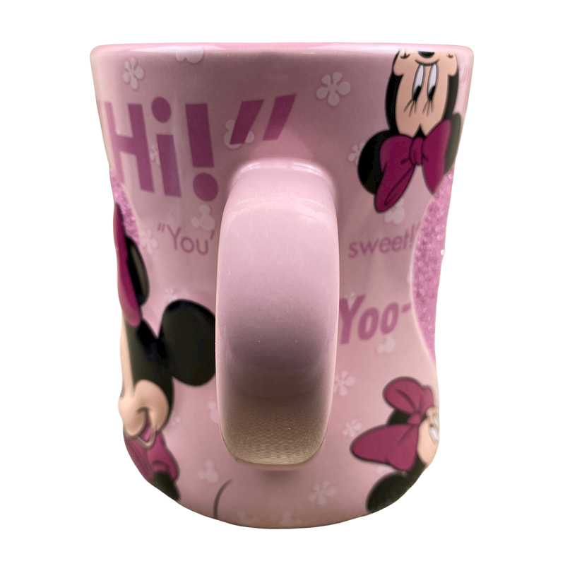 Rare Monogram International Disney Minnie Mouse Mug Autograph Signature 3D  Pink