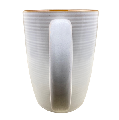 Vintage Modern Concentric Rings With Brown Trim Sand Mug Thomas O' Brien