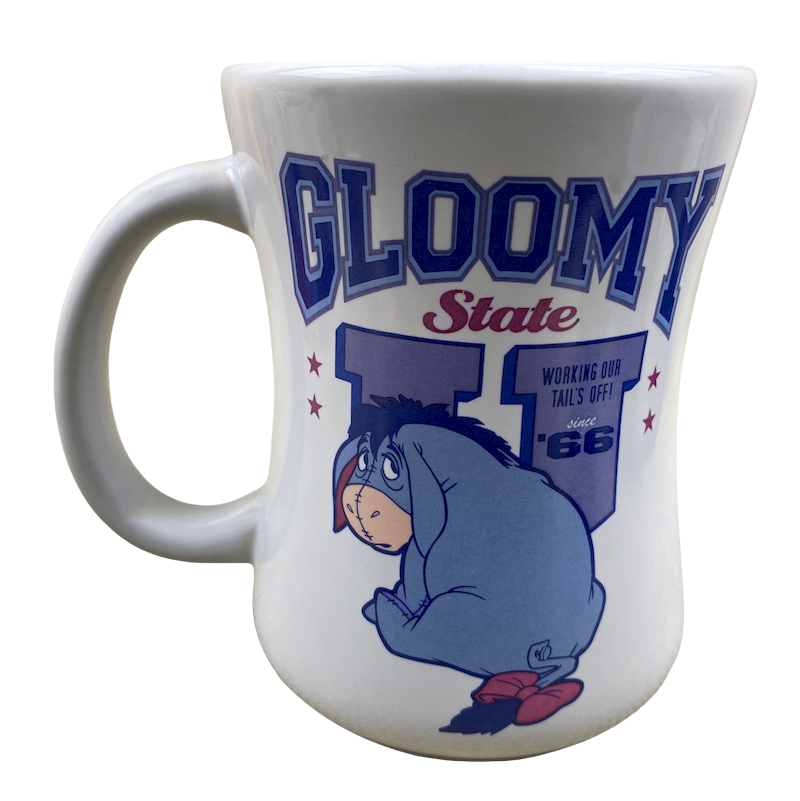 Eeyore Gloomy State U Mug Disney Store