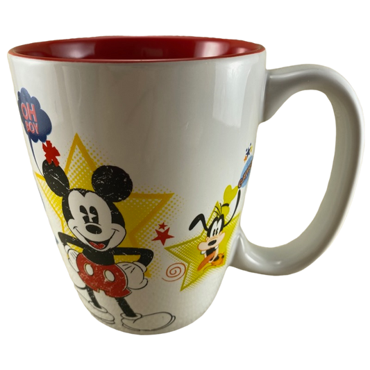 Mickey Mouse Oh Boy Donald Duck Hey What's Up?! Goofy GAWRSH Mug Disney Store