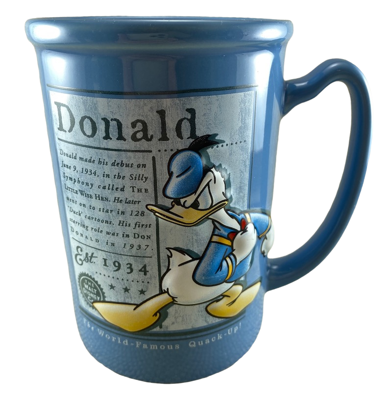 Donald Duck The World Famous Quack Up Embossed Mug Disney