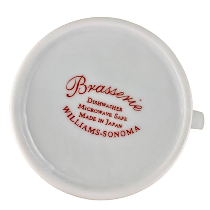 Brasserie Red Rim Mug Williams-Sonoma