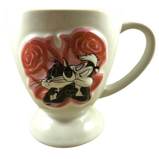 Pepe Le Pew & Penelope Pussycat Roses Embossed Mug Warner Brothers