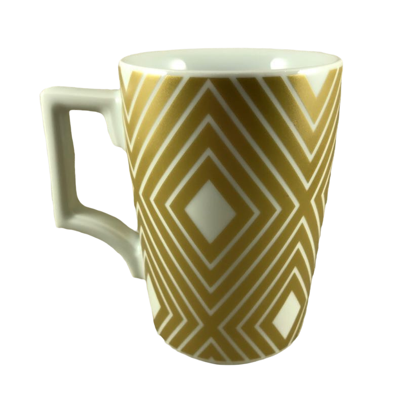 Gold Ceramic Coffee Mug (3 Patterns)