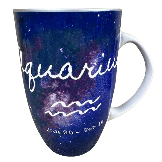 AQUARIUS Tall Zodiac Solar Galaxy Mug Coventry