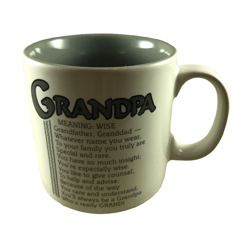 Poetry Grandpa Gray Interior Mug Papel