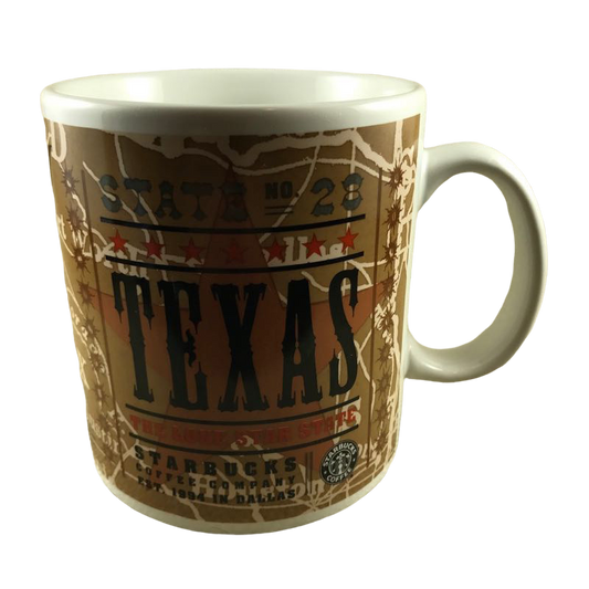State No. 28 Texas Map Mug Starbucks