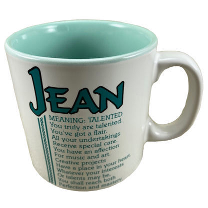 JEAN Poetry Name Green Interior Mug Papel