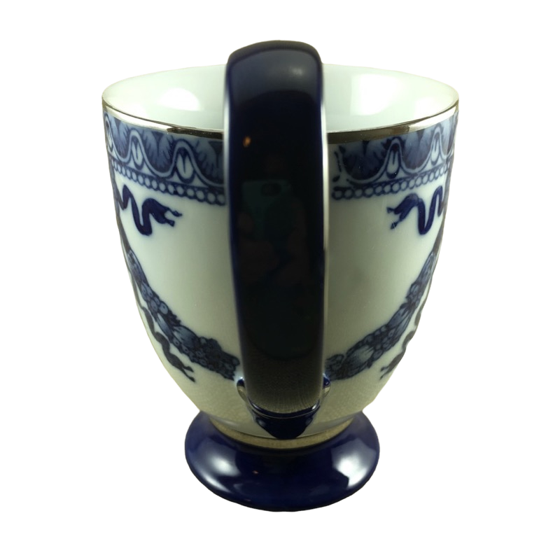 Fancy Handle Abstract Pedestal Mug Bombay China