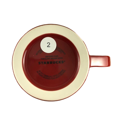 Large Red And White Mug 2011 Starbucks